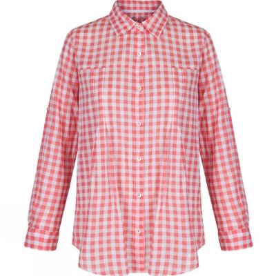 Camisa Regatta Mondara Manga Larga Mujer - Coral Oscuro - Chile BWS932480